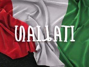 The Italian flag with the word "Italian" overlaid on top.